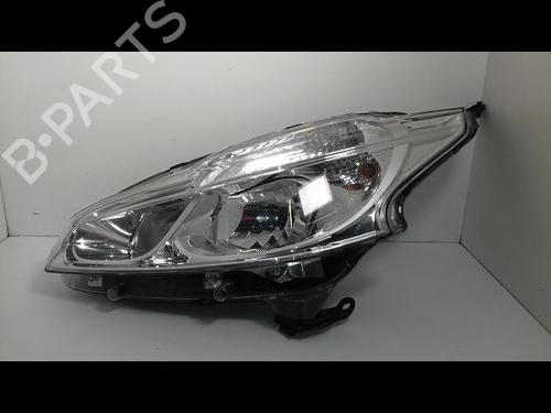 Used Left headlight PEUGEOT 208 I (CA_, CC_) 1.6 HDi / BlueHDi 75 (75 hp) 16449422