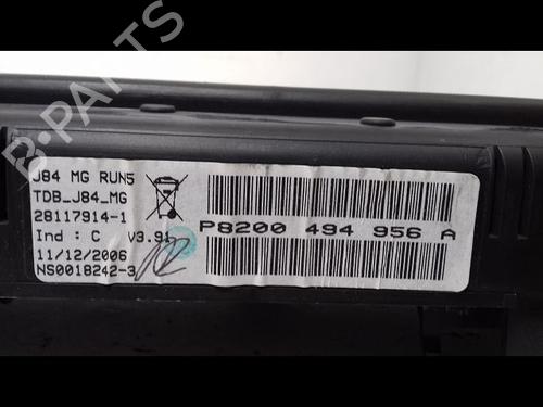 Instrument cluster RENAULT GRAND SCÉNIC II (JM0/1_) 1.9 dCi (JM14) | BP9416034C47