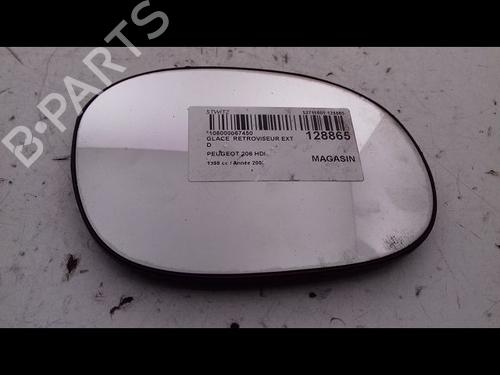 Used Right mirror glass PEUGEOT 206 Hatchback (2A/C) 1.4 HDi eco 70 (68 hp) 14887806