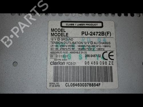 Radio CITROËN C5 I (DC_) 2.0 HDi (DCRHZB, DCRHZE) | BP22593323E6 