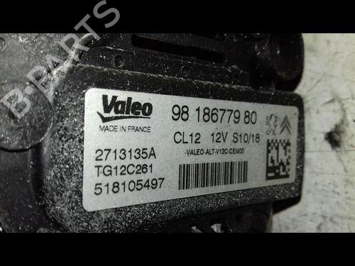 Used Alternator Alternator PEUGEOT 208 I (CA_, CC_) 1.2 VTi 68 / PureTech 68 (68 hp) 34640378 34640378