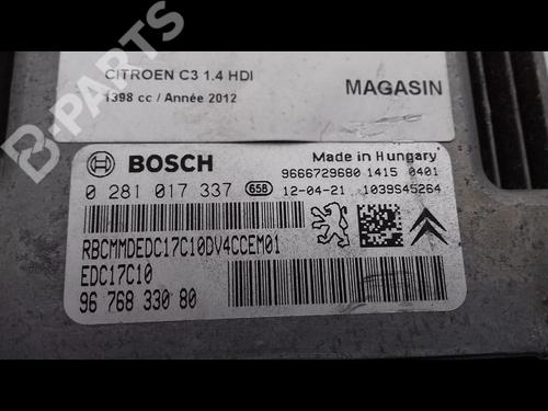 Engine control unit (ECU) CITROËN C3 II (SC_) 1.4 HDi 70 (SC8HZC, SC8HR0, SC8HP4) | BP9057447M57 