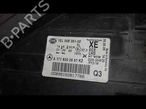 Right headlight MERCEDES-BENZ SLK (R171) 200 Kompressor (171.445) | BP29226143C29 
