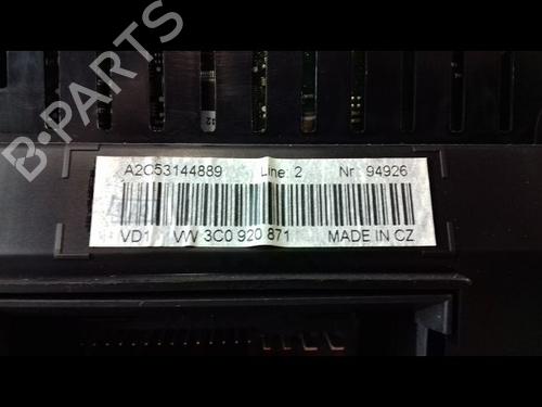 instrument-cluster-vw-passat-b6-3c2-3c0920871xz02-2005-2006-2007-2008-2009-2010-15743667 main image