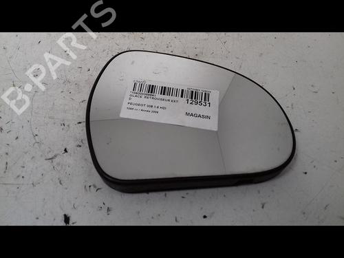 Used Right mirror glass PEUGEOT 308 I (4A_, 4C_) 1.6 HDi (90 hp) 14887814