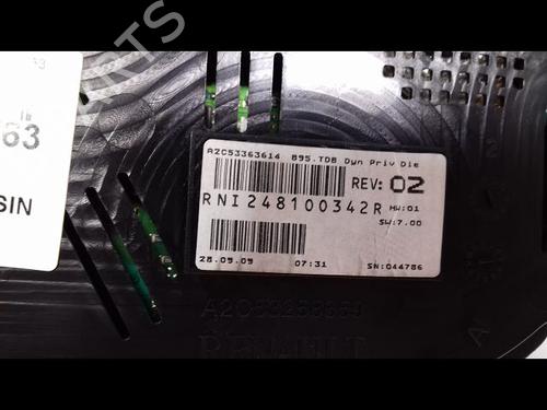 Used Instrument cluster Instrument cluster 10332707 10332707