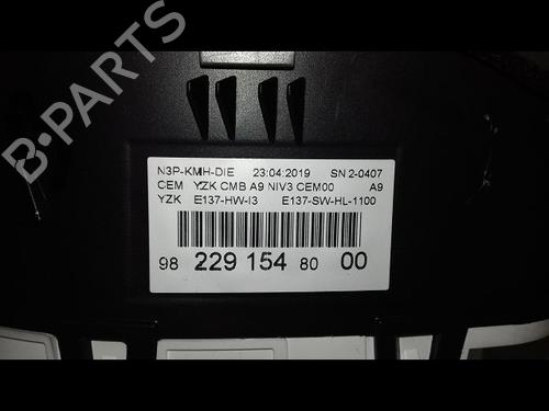 Instrument cluster PEUGEOT 208 I (CA_, CC_) 1.5 BlueHDI 100 | BP30949620C47 