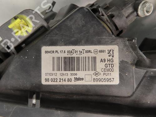 Used Left headlight PEUGEOT 208 I (CA_, CC_) 1.4 HDi (68 hp) 29621669
