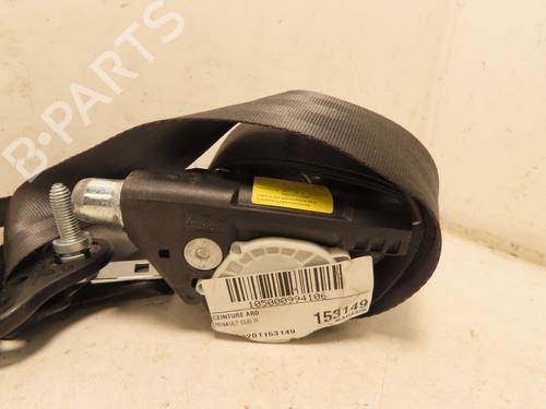 Høyre bak beltestrammer RENAULT CLIO III (BR0/1, CR0/1) 1.5 dCi (BR17, CR17) (86 hp) 30952304