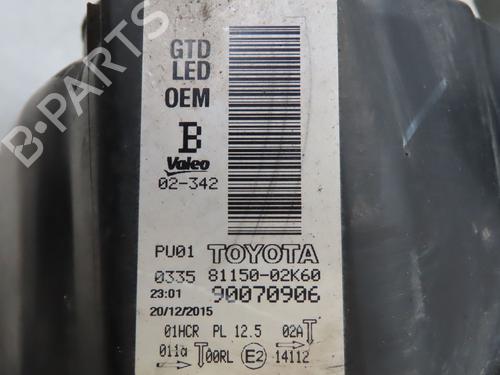 Used Left headlight TOYOTA AURIS Estate (_E18_) 1.8 Hybrid (ZWE186_, ZWE186R, ZWE186H) (136 hp) 30954632