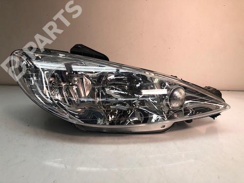 Used Right headlight Right headlight PEUGEOT 206 Hatchback (2A/C) 1.4 HDi (69 hp) 10067915 10067915