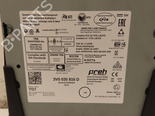 Radio SKODA KAMIQ (NW4) 1.5 TSI | BP30093105E6 