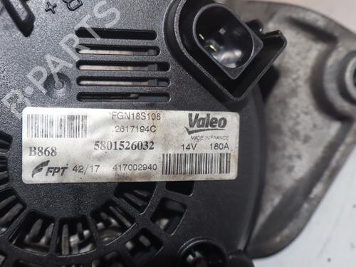 Used Alternator Alternator FIAT DUCATO Van (250_) 140 Natural Power (136 hp) 33970663 33970663