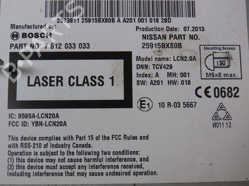 Display monitor NISSAN JUKE (F15) 1.5 dCi | BP27992694C48