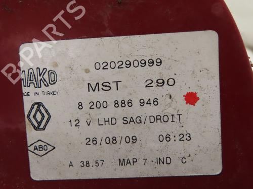 Used Right taillight RENAULT CLIO III (BR0/1, CR0/1) 1.5 dCi (BR17, CR17) (86 hp) 29740107