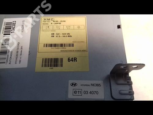 Used Radio HYUNDAI i30 (FD) 1.6 CRDi (90 hp) 11725231