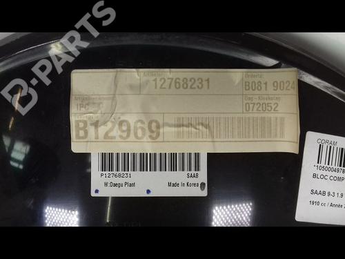 Instrument cluster SAAB 9-3 (YS3F, E79, D79, D75) 1.9 TiD | BP9003514C47 
