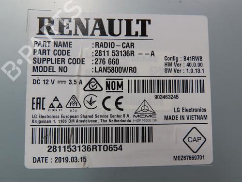 Used Display monitor RENAULT TRAFIC III Van (FG_) 1.6 dCi 120 (FGMK) (121 hp) 25436009