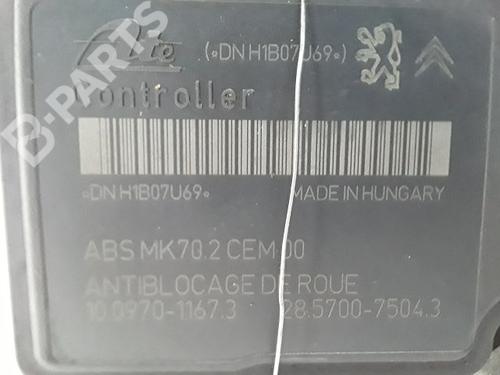 ABS pump CITROËN C3 II (SC_) 1.4 HDi 70 (SC8HZC, SC8HR0, SC8HP4) | BP9057510M43 