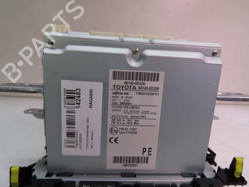 Used Radio TOYOTA YARIS (_P13_) 1.5 Hybrid (NHP130_) (101 hp) 16047606