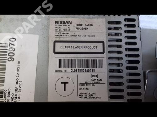 Radio NISSAN ALMERA TINO (V10) 2.2 dCi | BP8991204E6 