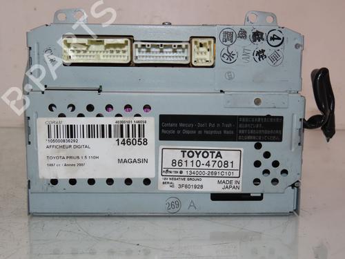 Display monitor TOYOTA PRIUS Liftback (_W2_) 1.5 Hybrid (NHW20_, NHW20R) | BP30952154C48