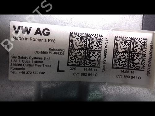 Knee airbag AUDI A3 (8V1, 8VK) 1.6 TDI | BP14892664C50 