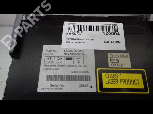 Radio TOYOTA PRIUS Liftback (_W2_) 1.5 Hybrid (NHW20_, NHW20R) | BP8995512E6 