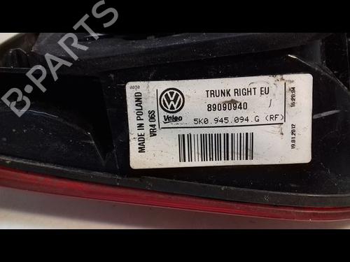 Used Right tailgate light VW GOLF VI (5K1) 1.4 (80 hp) 12203673