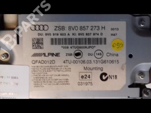 Multifunctionele display AUDI A3 Sportback (8VA, 8VF) 2.0 TDI quattro (150 hp) 12095531