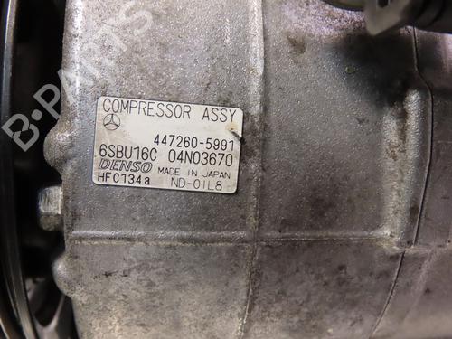 Used AC compressor MERCEDES-BENZ E-CLASS (W212) E 220 CDI / BlueTEC (212.001, 212.002) (170 hp) 19490589