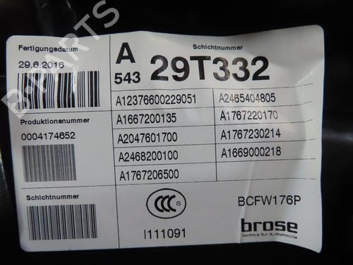 Front left window mechanism MERCEDES-BENZ A-CLASS (W176) A 200 (176.043) | BP26669160C22