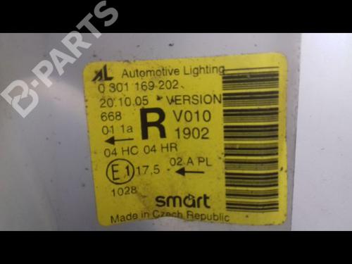 Right headlight SMART FORTWO Coupe (450) 0.7 (450.352, 450.332) | BP9073211C29 
