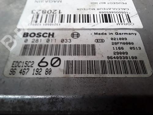 Engine control unit (ECU) PEUGEOT 807 (EB_)  | BP8998578M57 