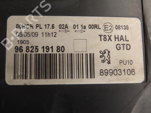 Used Left headlight PEUGEOT 3008 I MPV (0U_) 2.0 HDi 150 / BlueHDi 150 (150 hp) 27216548