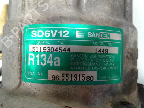 Used AC compressor AC compressor PEUGEOT PARTNER MPV (5_, G_) 1.6 16V (109 hp) 23149322 23149322