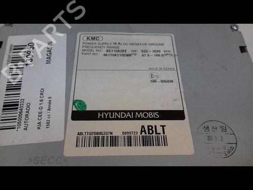 Radio KIA CEE'D (JD) 1.6 CRDi 128 | BP12174129E6