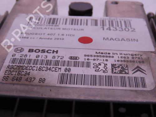 Engine control unit (ECU) PEUGEOT 407 SW (6E_, 6D_) 1.6 HDi 110 | BP16277850M57
