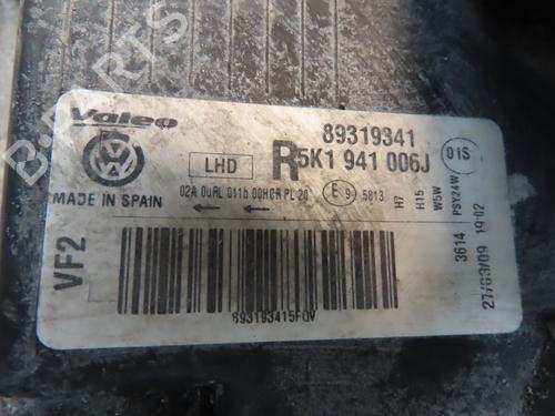 Used Right headlight VW GOLF VI (5K1) 2.0 TDI (140 hp) 28331747