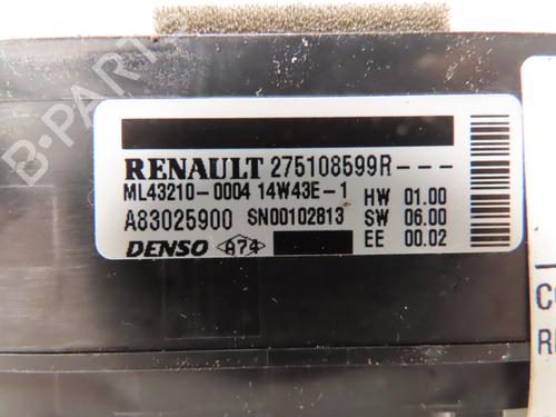 Commande Chauffage RENAULT KANGOO / GRAND KANGOO II (KW0/1_) 1.5 dCi 90 (KW05, KW08, KW0G, KW11) (90 hp) 31276751