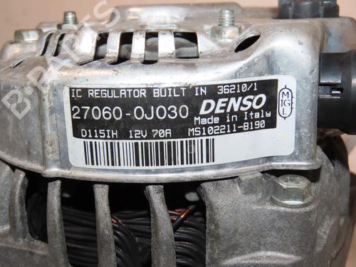 Alternator TOYOTA YARIS (_P1_) 1.0 (SCP10_, SCP10R) | BP30651543M7