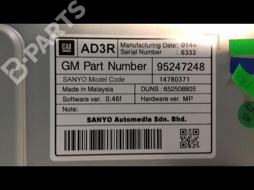 Used Display monitor OPEL ASTRA J (P10) 1.4 Turbo (68) (140 hp) 11739371