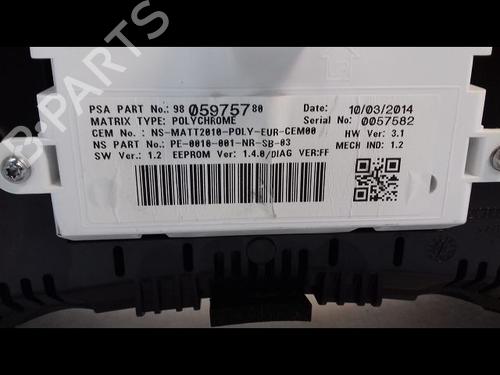 Used Instrument cluster CITROËN DS4 (NX_) 2.0 HDi / BlueHDi 135 (136 hp) 12235117