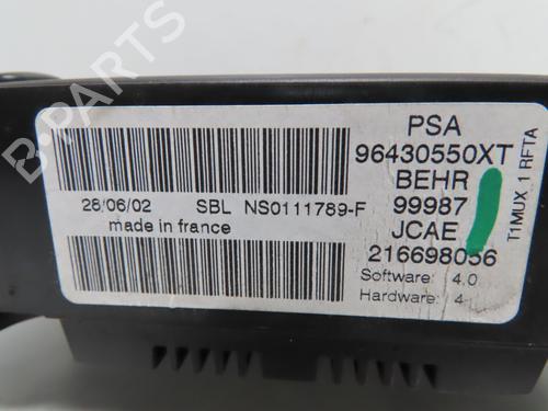 Climate control PEUGEOT 206 CC (2D) 2.0 S16 | BP27666056I5