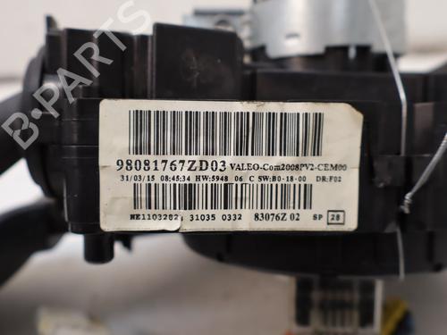 Used Steering column stalk PEUGEOT 208 I (CA_, CC_) 1.6 HDi (92 hp) 32820904