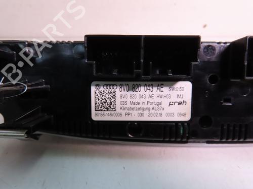 Airco bedieningspaneel AUDI A3 Sportback (8VA, 8VF) 1.5 TFSI (150 hp) 8V0820043AFIMJ