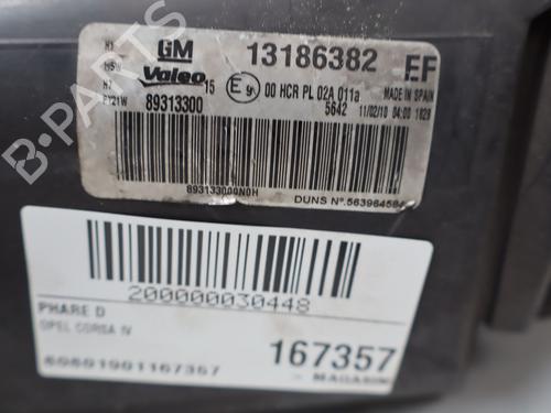 Used Right headlight Right headlight OPEL CORSA D (S07) 1.3 CDTI (L08, L68) (75 hp) 35887200 35887200