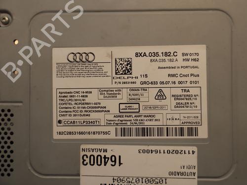 radio-audi-a1-8x1-8xk-2010-2011-2012-2013-2014-2015-2016-2017-2018-2019-33416105 main image