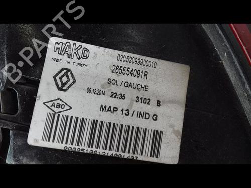 Used Left taillight RENAULT CLIO IV (BH_) 1.5 dCi 75 (75 hp) 15100265