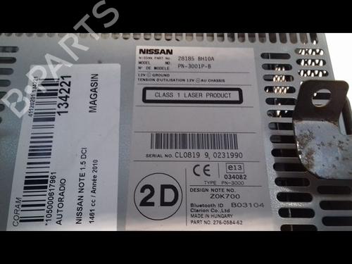 radio-nissan-note-e11-ne11-15-dci-28184bh20a-2005-2006-2007-2008-2009-2010-2011-2012-2013-11702733 main image